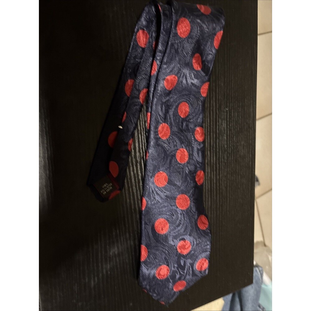 Surrey Red Blue Polyester Geometric Tie